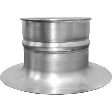 US DUCT US Duct Clamp Together Bell Mouth Hood, 8" Diameter, Galvanized, 22 Gauge SBM08.G22